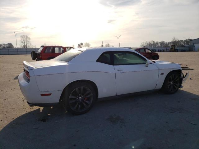 2C3CDYCJ8DH569883 - 2013 DODGE CHALLENGER SRT-8 WHITE photo 3