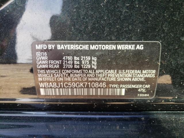 WBA8J1C59GK710846 - 2016 BMW 328 D XDRIVE BLACK photo 12