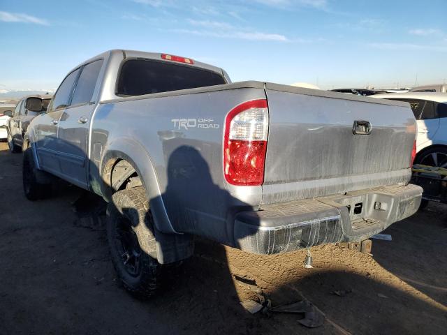 5TBDT44126S554156 - 2006 TOYOTA TUNDRA DOUBLE CAB SR5 GRAY photo 2