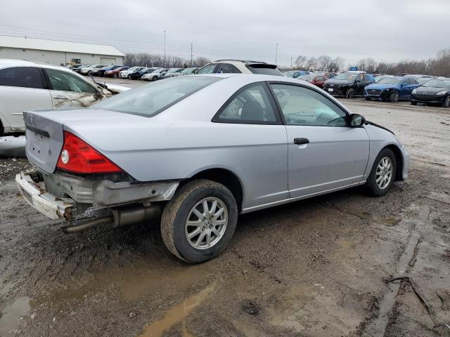 1HGEM21775L013210 - 2005 HONDA CIVIC HX SILVER photo 3