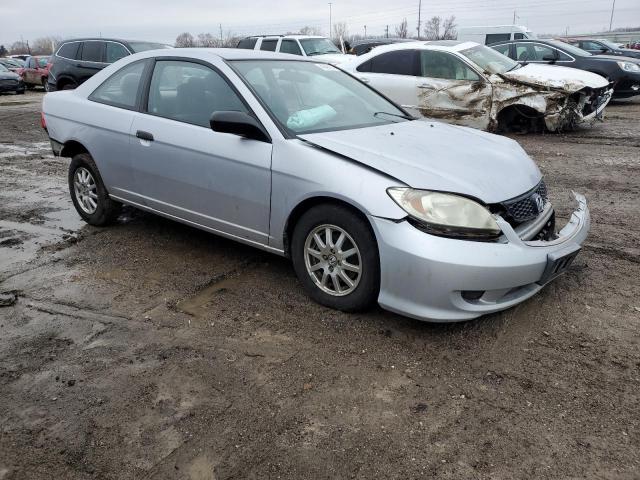 1HGEM21775L013210 - 2005 HONDA CIVIC HX SILVER photo 4