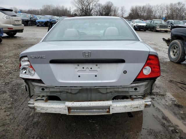 1HGEM21775L013210 - 2005 HONDA CIVIC HX SILVER photo 6