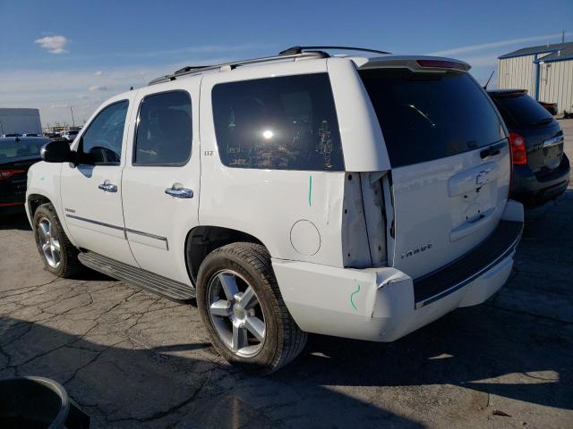 1GNSKCE06DR333065 - 2013 CHEVROLET TAHOE K1500 LTZ WHITE photo 2