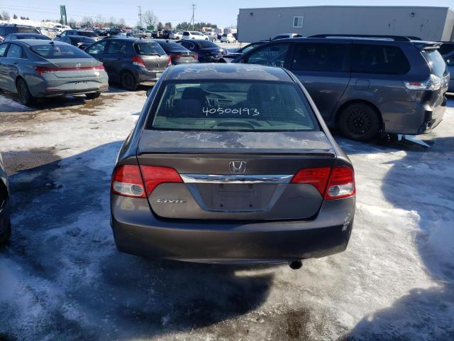 2HGFA16699H018161 - 2009 HONDA CIVIC LX-S 灰色 照片 6