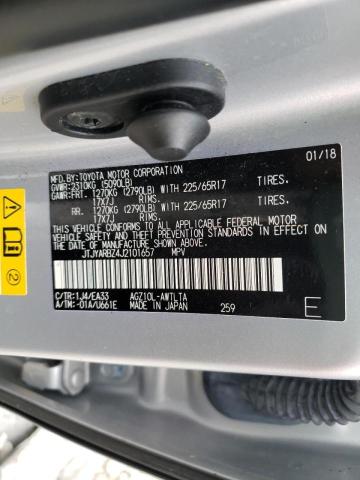 JTJYARBZ4J2101657 - 2018 LEXUS NX 300 BASE ვერცხლისფერი ფოტო 13