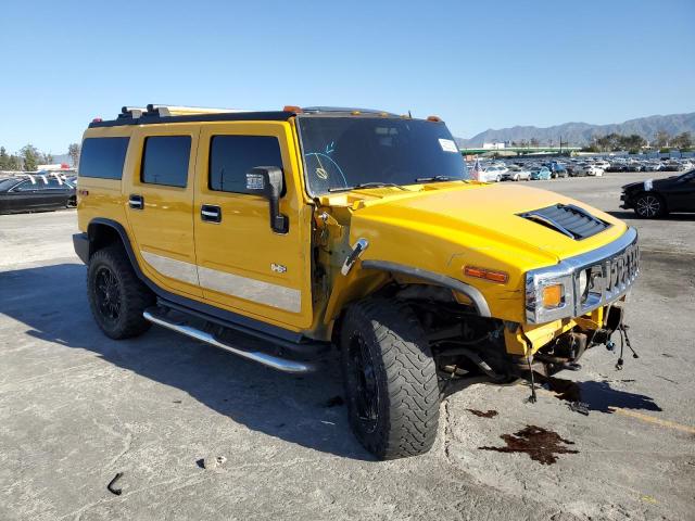 5GRGN23U96H104019 - 2006 HUMMER H2 YELLOW photo 4