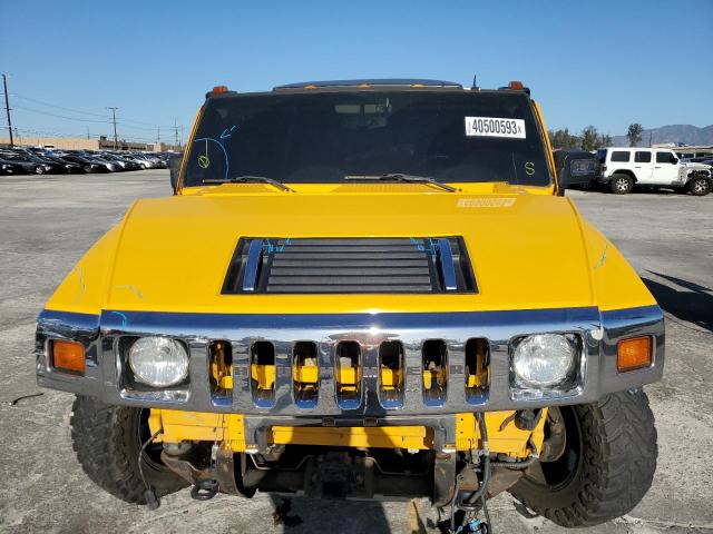 5GRGN23U96H104019 - 2006 HUMMER H2 YELLOW photo 5