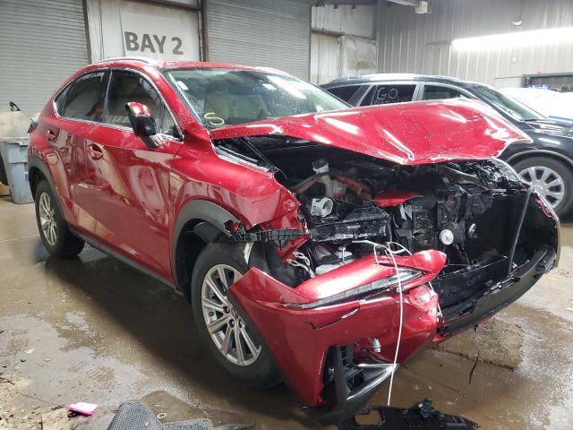 JTJDARBZ7M5035302 - 2021 LEXUS NX 300 BASE წითელი ფოტო 4