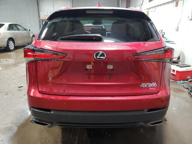 JTJDARBZ7M5035302 - 2021 LEXUS NX 300 BASE წითელი ფოტო 6