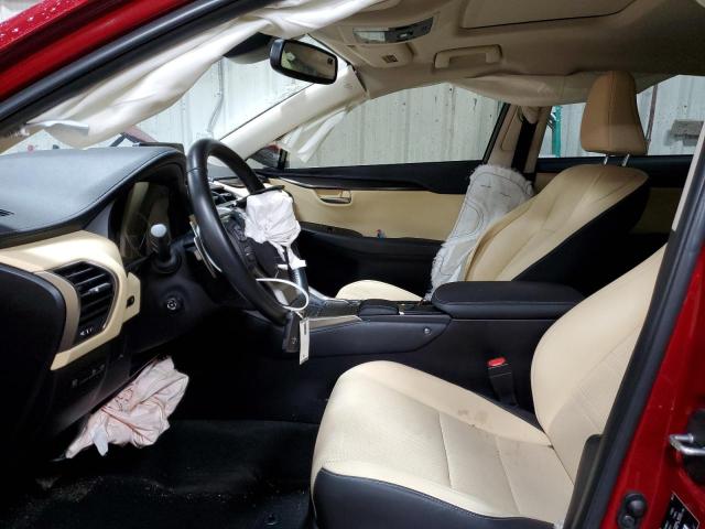 JTJDARBZ7M5035302 - 2021 LEXUS NX 300 BASE წითელი ფოტო 7