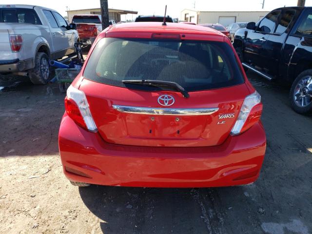 JTDKTUD34CD518962 - 2012 TOYOTA YARIS RED photo 6