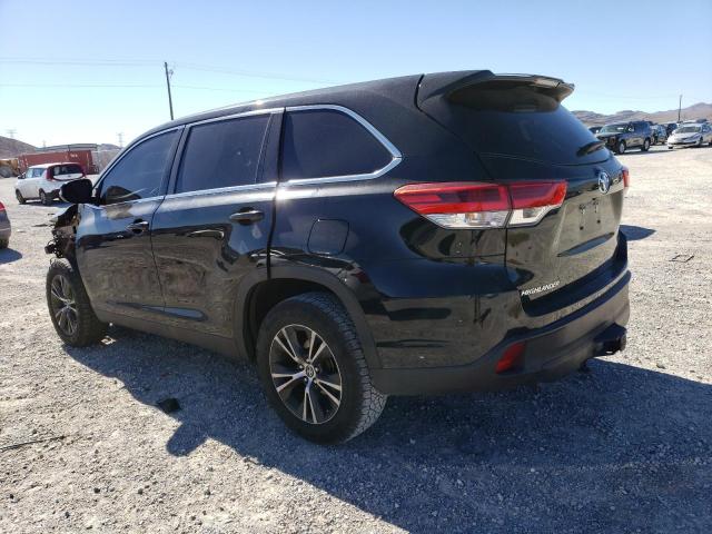 5TDZZRFH5KS305203 - 2019 TOYOTA HIGHLANDER LE BLACK photo 2