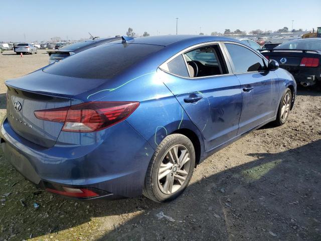 5NPD84LF4LH524065 - 2020 HYUNDAI ELANTRA SEL BLUE photo 3