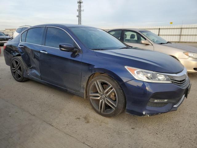 1HGCR2F15HA066338 - 2017 HONDA ACCORD SPORT SPECIAL EDITION BLUE photo 4