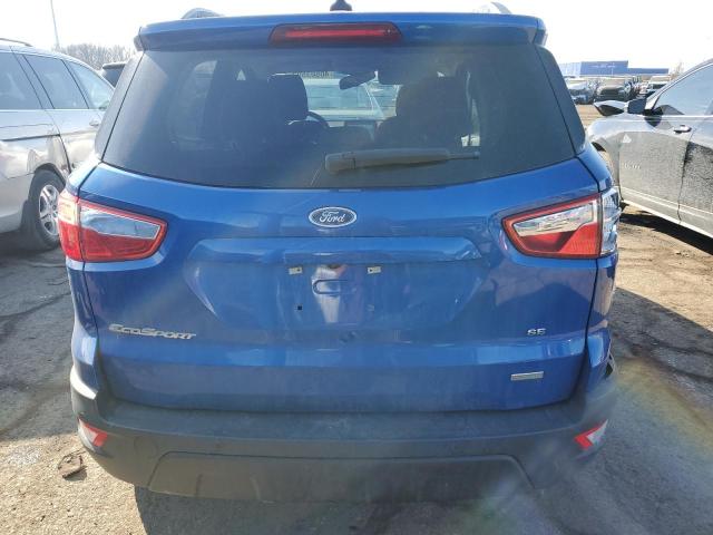MAJ3S2GE3KC294134 - 2019 FORD ECOSPORT SE BLUE photo 6
