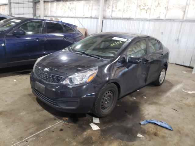 KNADM4A3XE6374591 - 2014 KIA RIO LX BLACK photo 1