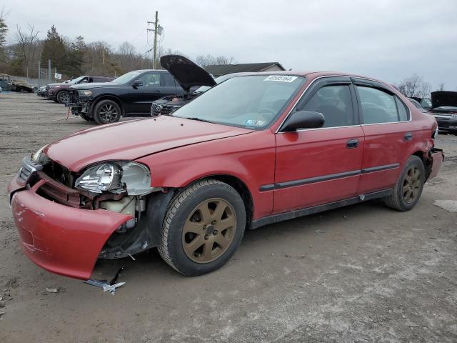 1HGEJ6578XL031700 - 1999 HONDA CIVIC LX RED photo 1