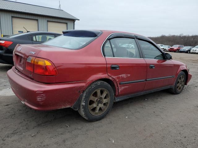 1HGEJ6578XL031700 - 1999 HONDA CIVIC LX RED photo 3