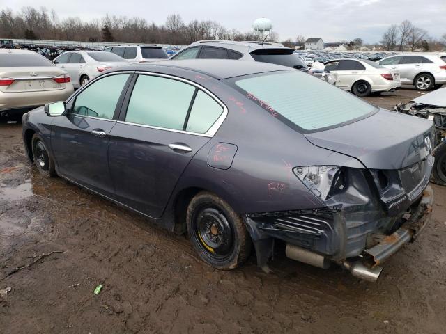 1HGCR2F7XDA050439 - 2013 HONDA ACCORD EX GRAY photo 2