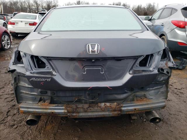 1HGCR2F7XDA050439 - 2013 HONDA ACCORD EX GRAY photo 6