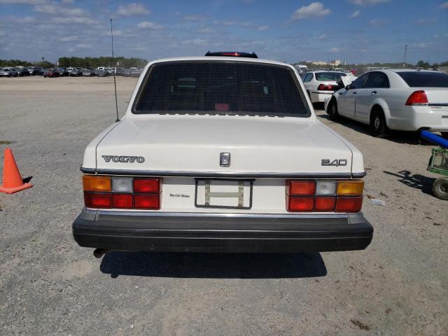 YV1AA8842M1453523 - 1991 VOLVO 240 WHITE photo 6