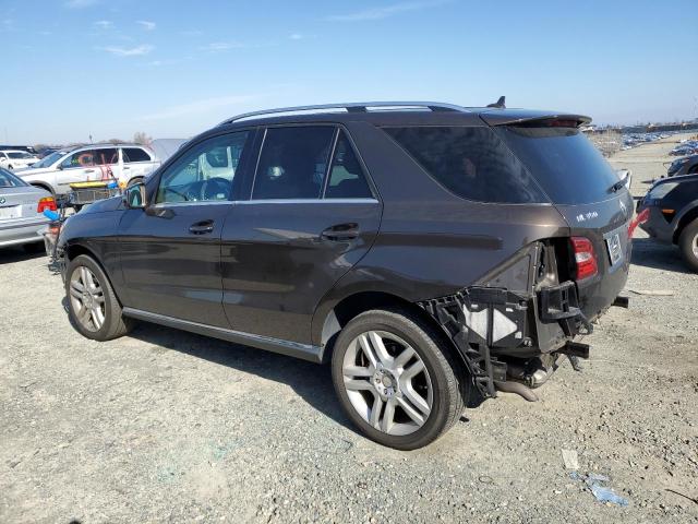 4JGDA5HBXEA369429 - 2014 MERCEDES-BENZ ML 350 4MATIC BROWN photo 2