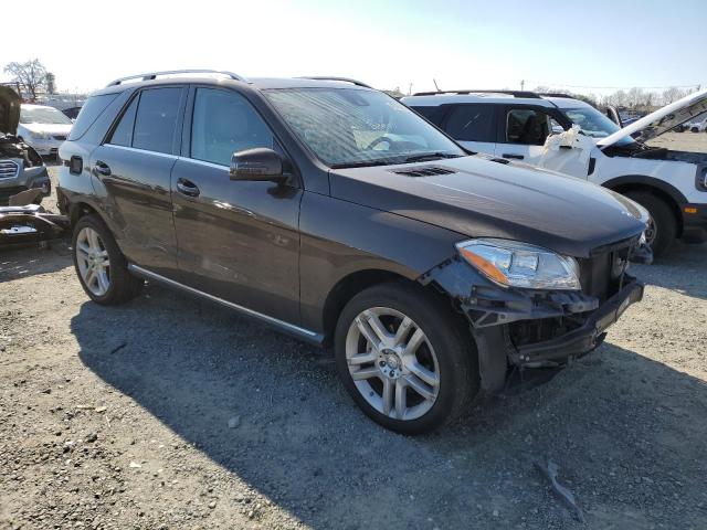4JGDA5HBXEA369429 - 2014 MERCEDES-BENZ ML 350 4MATIC BROWN photo 4
