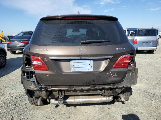 4JGDA5HBXEA369429 - 2014 MERCEDES-BENZ ML 350 4MATIC BROWN photo 6