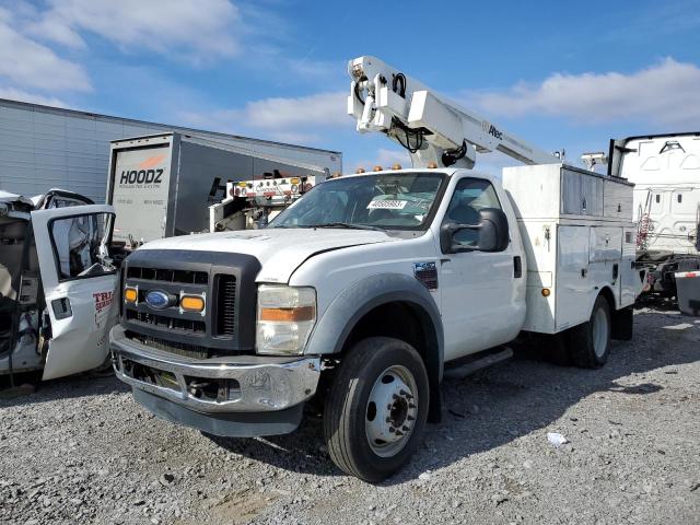 1FDXF46RX8ED87063 - 2008 FORD F450 SUPER DUTY WHITE photo 1