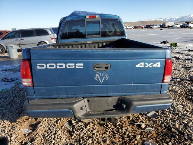 1B7HG38N12S614594 - 2002 DODGE DAKOTA QUAD SPORT BLUE photo 6