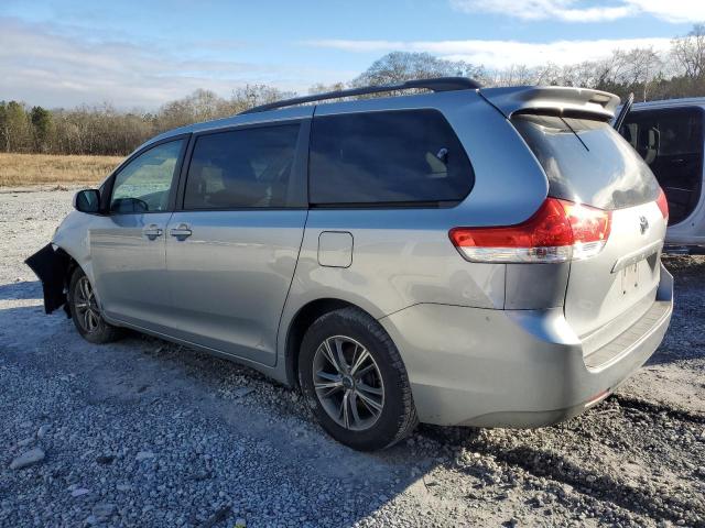 5TDKK3DC1BS153754 - 2011 TOYOTA SIENNA LE SILVER photo 2