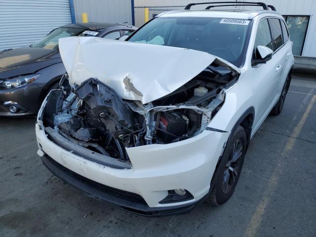 5TDJKRFH1GS351085 - 2016 TOYOTA HIGHLANDER XLE WHITE photo 1