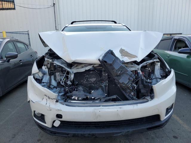 5TDJKRFH1GS351085 - 2016 TOYOTA HIGHLANDER XLE WHITE photo 5