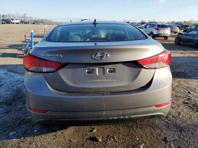 5NPDH4AE1EH462024 - 2014 HYUNDAI ELANTRA SE GRAY photo 6