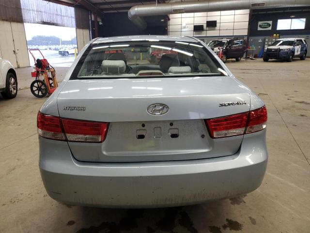 5NPET46C66H067185 - 2006 HYUNDAI SONATA GL SILVER photo 6