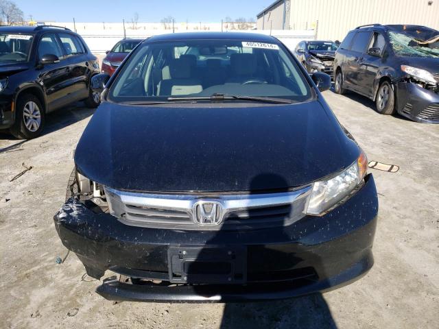 19XFB2F56CE102045 - 2012 HONDA CIVIC LX BLACK photo 5