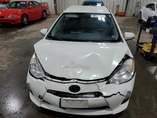 JTDKDTB34D1546631 - 2013 TOYOTA PRIUS C WHITE photo 5