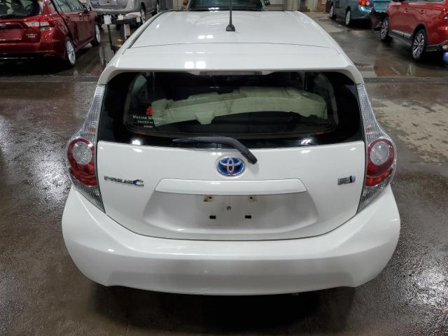 JTDKDTB34D1546631 - 2013 TOYOTA PRIUS C WHITE photo 6