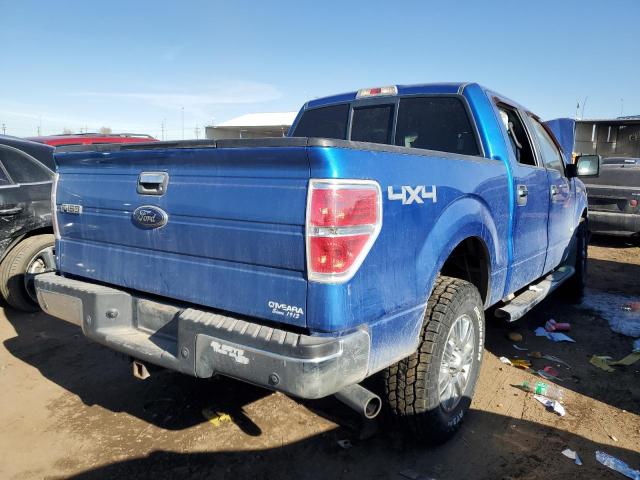 1FTFW1ET8CFC57703 - 2012 FORD F150 SUPERCREW BLUE photo 3