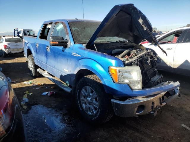 1FTFW1ET8CFC57703 - 2012 FORD F150 SUPERCREW BLUE photo 4