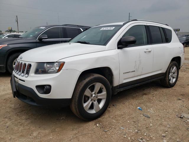 1C4NJCBB2ED711170 - 2014 JEEP COMPASS SPORT WHITE photo 1