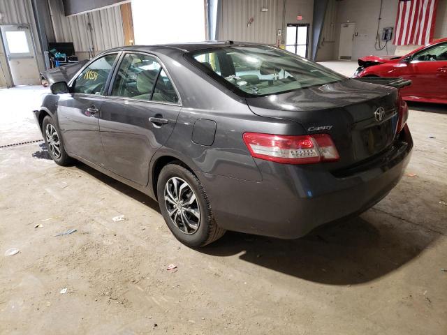 4T4BF3EKXAR015183 - 2010 TOYOTA CAMRY BASE GRAY photo 3