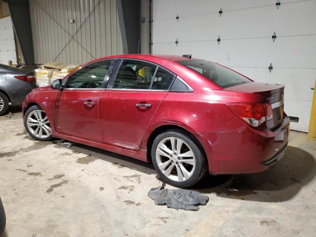 1G1PG5SB5E7434329 - 2014 CHEVROLET CRUZE LTZ RED photo 2