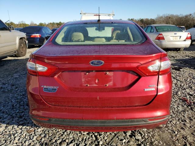 3FA6P0HD5ER296756 - 2014 FORD FUSION SE RED photo 6