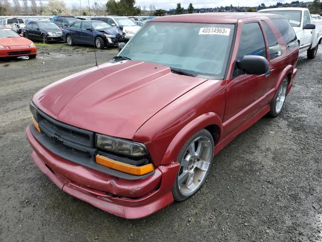 1GNCS18WX2K233646 - 2002 CHEVROLET S-10 BURGUNDY photo 1