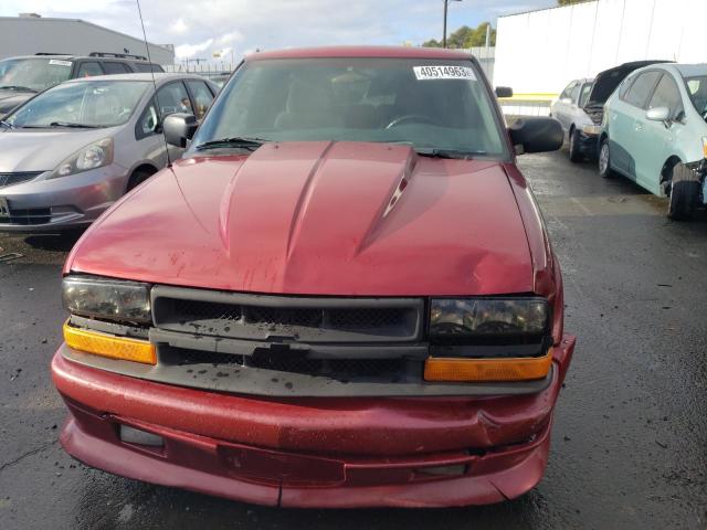 1GNCS18WX2K233646 - 2002 CHEVROLET S-10 BURGUNDY photo 5