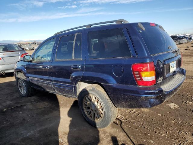 1J4GW58N64C386688 - 2004 JEEP GRAND CHER LIMITED BLUE photo 2