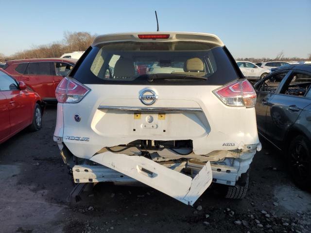 KNMAT2MV3GP649113 - 2016 NISSAN ROGUE S WHITE photo 6