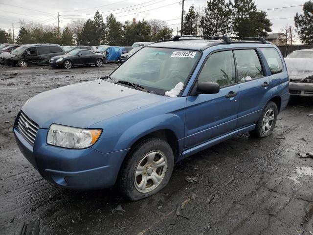 JF1SG63667G709580 - 2007 SUBARU FORESTER 2.5X BLUE photo 1