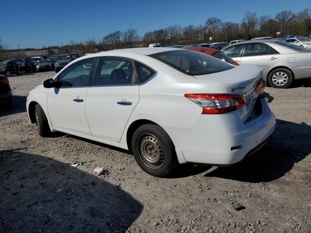 3N1AB7AP9EY303376 - 2014 NISSAN SENTRA S WHITE photo 2